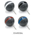 Banded Tee Marker, Charcoal Granite With Black Band PA660-05